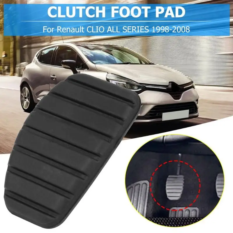 Rubber Car Brake Pedal Cover Clutch Pedal Pad for Renault TRAFIC LAGUNA MODUS Ensures Fast Accurate and Stable Braking
