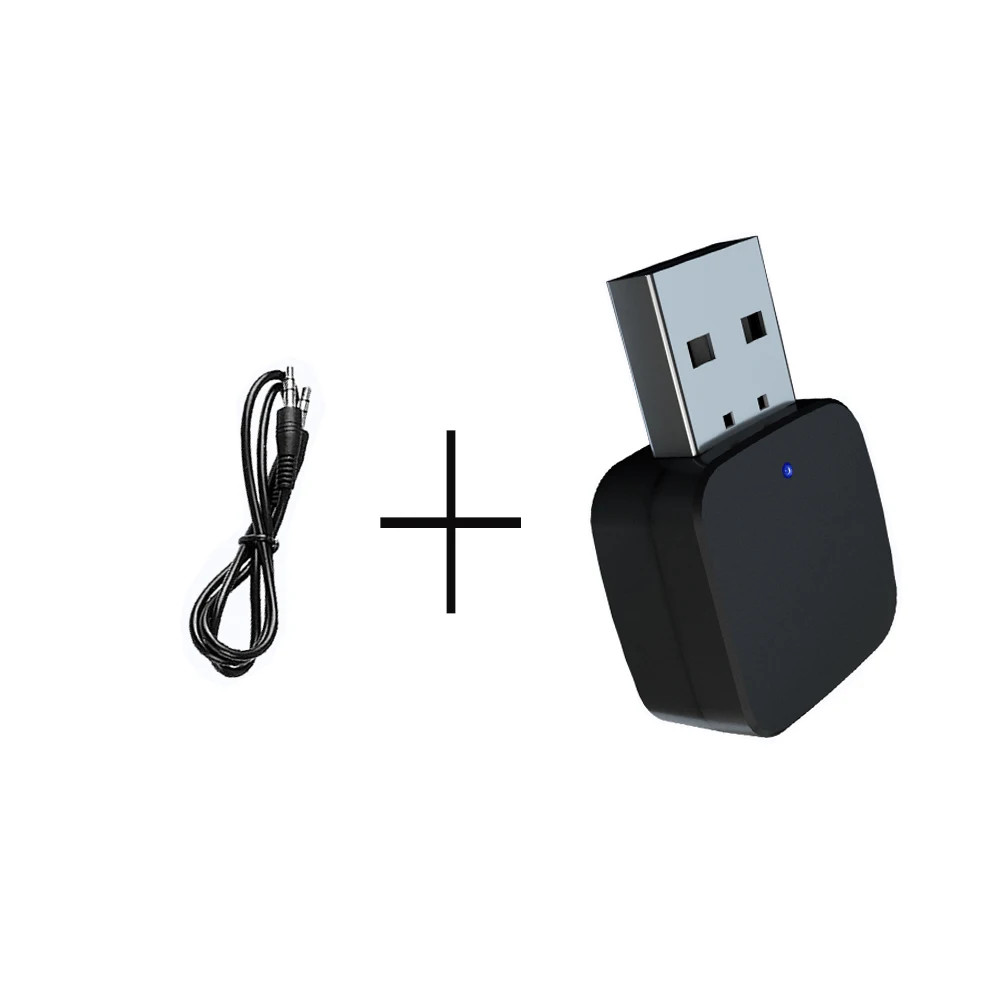Black Bluetooth приемник передатчик Мини 3,5 мм AUX Стерео Bluetooth 5,0 аудио передатчик для ТВ ПК беспроводной адаптер для автомобиля с RCA - Цвет: Black
