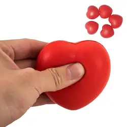 Забавный любовь шар с сердечками мягкий медленно поднимающийся стресс Reliever кляп выдавливание детей игрушка устройство сброса давления