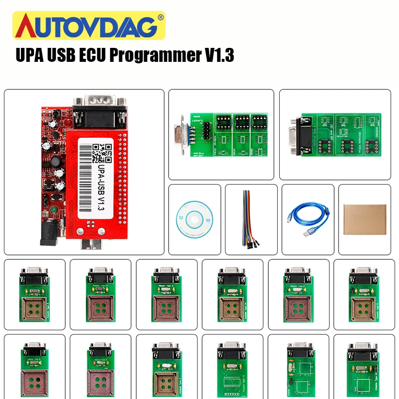 OBD2 UPA USB V1.3 ECU Программатор диагностический инструмент новейший с полным