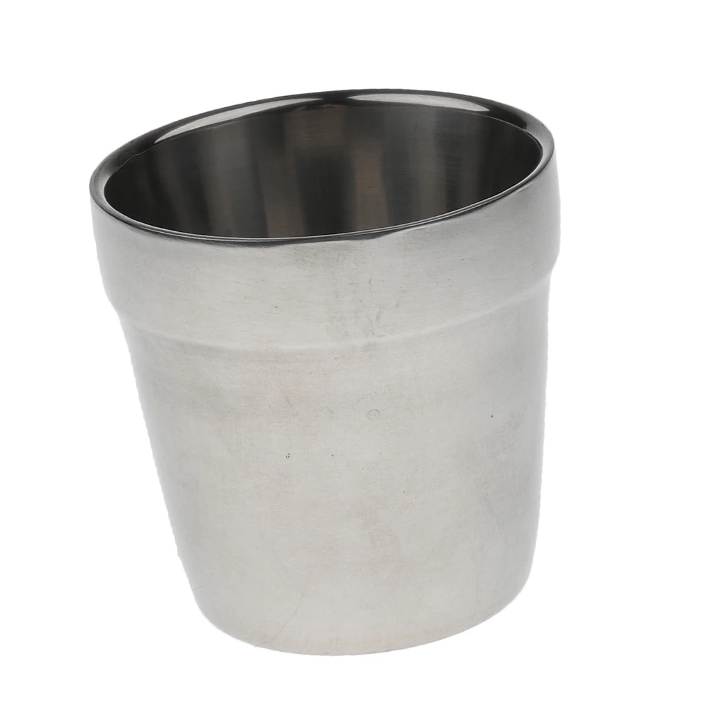 Mini Stainless Steel Coffee Mugs Drink Cup Beer Wine Cup Double Walled Insulated Travel Mug for Hot & Cold Drinks (16oz)