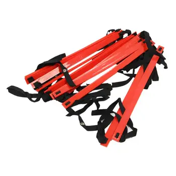 

22.5 Feet Quick 13 Flat Rung Agility Ladder Soccer Speed Training ladder-Red