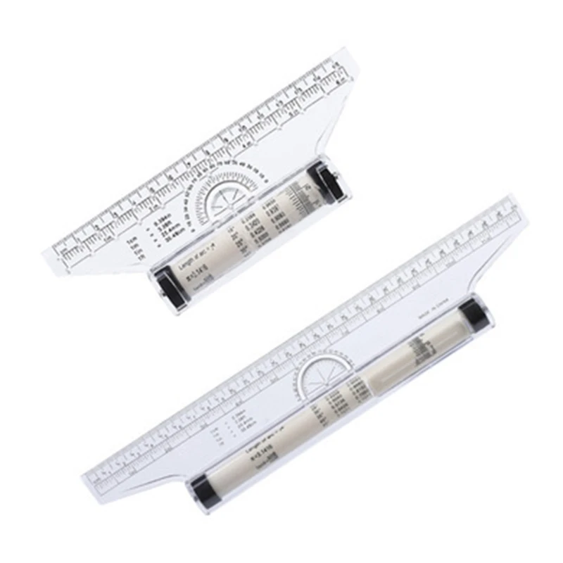 Portable Parallel Roll Ruler Foot Angle Rule Rolling Rulers for students | Канцтовары для офиса и дома