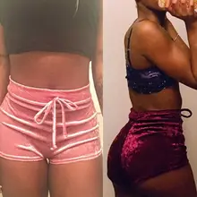 Женские спортивные шорты, бархатные шорты для бега, спортзала, фитнеса, женские модные Сексуальные облегающие шорты для тренировок, фланелевая пляжная спортивная одежда Mujer