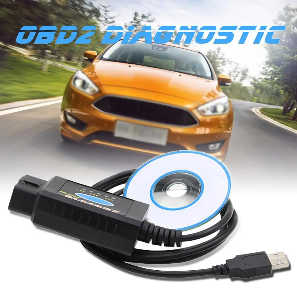 ELM327 USB OBD2 модифицированный подходит для Ford MS CAN HS Mazda диагностический сканер