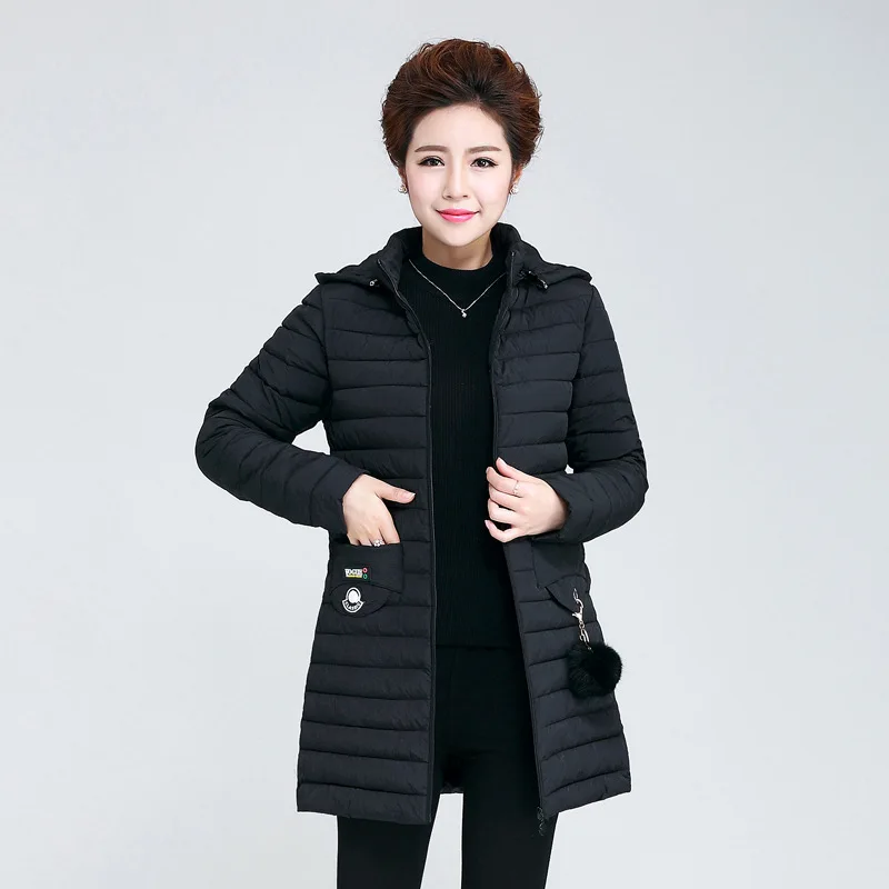 

Off Season Fall And Winter Clothes Cotton-padded Clothes Women's Middle-aged Women Dress Mid-length Korean-style down Jacket Cot