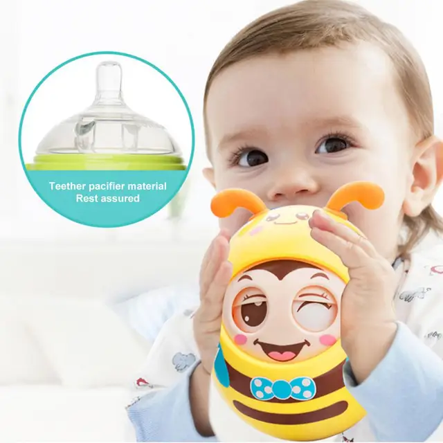 Cartoon Baby Tumbler Toy Wink Design Educational Cute Tumbler Roly-poly Toy for Child 2