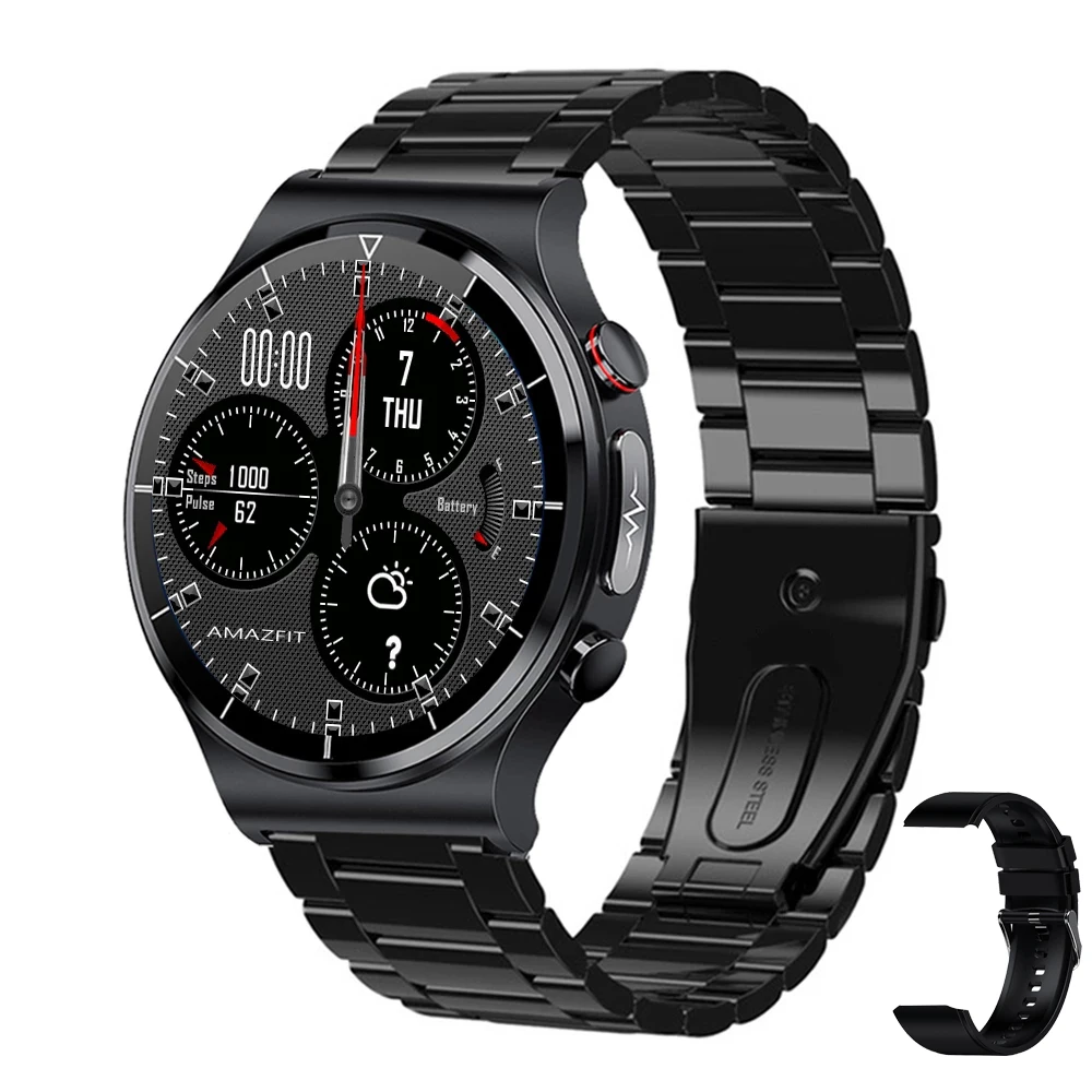 2022 New Health Smart Watch Men ECG+PPG Body Temperature Blood Oxygen Heart Rate IP68 Waterproof Wireless Charger Men Smartwatch 