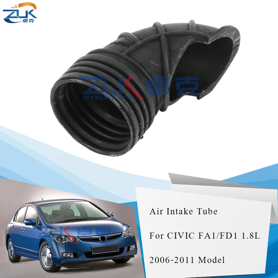 

ZUK Air Cleaner Filter Air Intake Tube Air Flow Hose For HONDA CIVIC FA1 FD1 1.8L 2006 2007 2008 2009 2010 2011 17244-RNA-A00