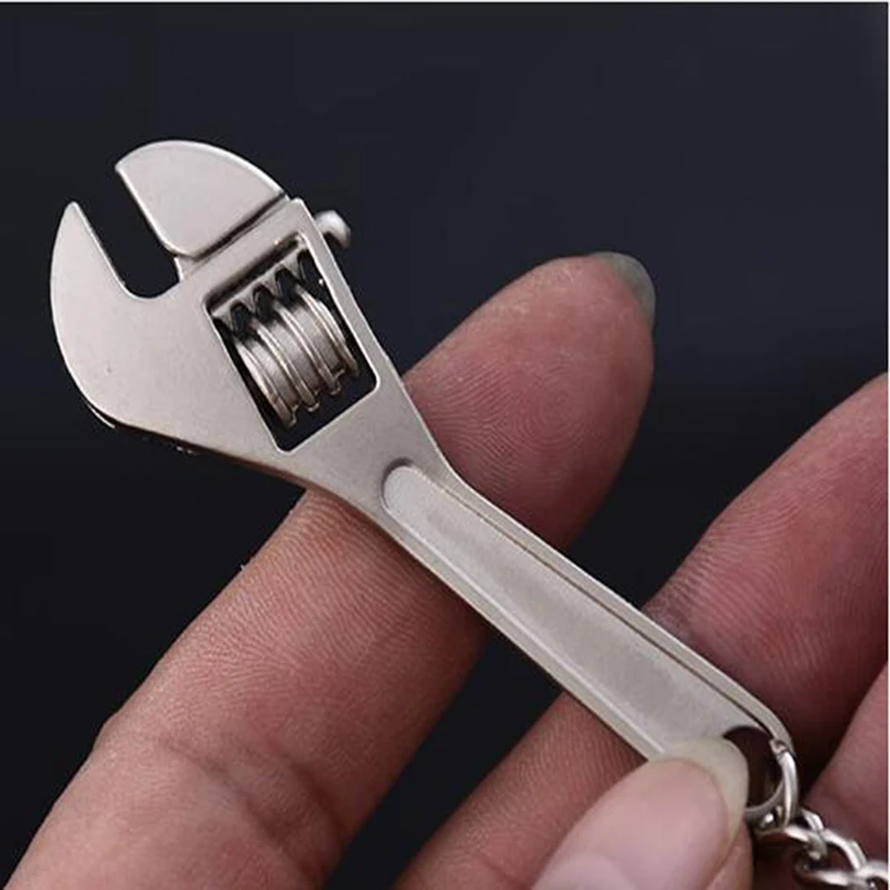 Zinc Alloy Key Chain Creative Tool Wrench Spanner Ring Keyring Metal Keychain Adjustable for Best Gift | Инструменты
