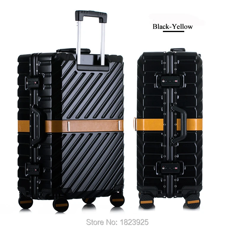 2" 24" 2" 29" дюймов алюминиевая рама костюм Чехол Коробка сильная бизнес кабина чемоданов-тележек с корпусом сумка на колесах