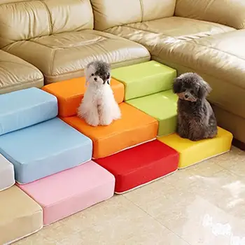 

Portable 2-Step Mesh Folding Pet Dog Ramp Stairs Comfortable Puppy Cat Animal Mat Bed House Cushion