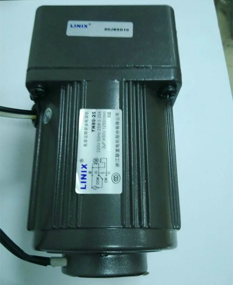 25 Вт Скорость регулирования linix Lianyi двигатель переменного тока yn80-25 80jb40g конденсатор управляемый асинхронный двигатель
