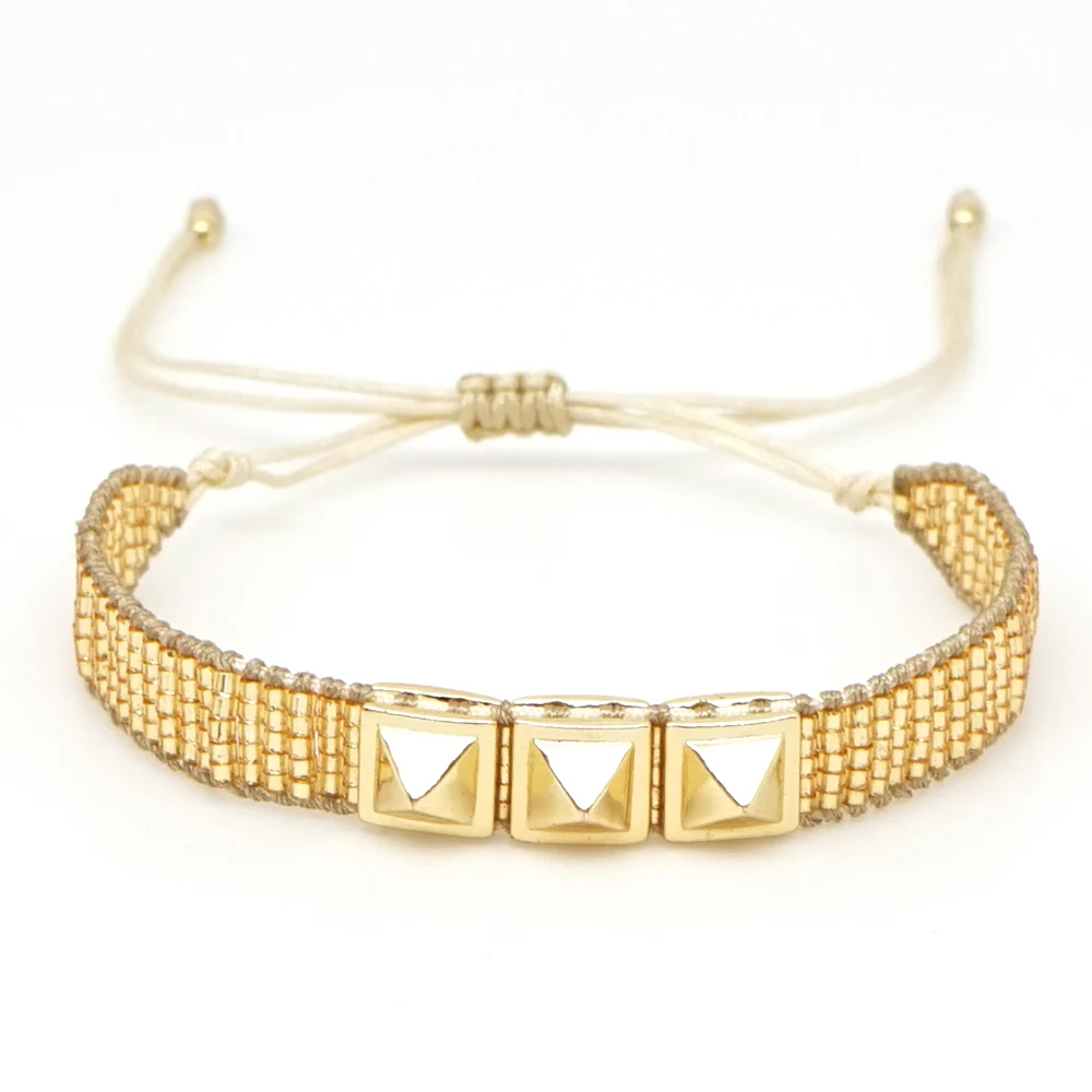 Go2boho MIYUKI Tila бусины браслет эмаль плитка браслет с надписью «Love» ювелирные изделия CHINGONA-браслеты power Bileklik Для женщин