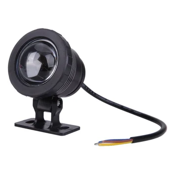 

10W RGB LED Light Fountain Pool Pond Spotlight Underwater Waterproof + Remote, Black