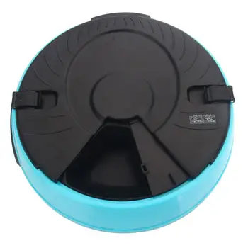 

PF-18 6-Meal Automatic Pet Feeder Plastic Food Bowl For Dog Cat Pet Blue