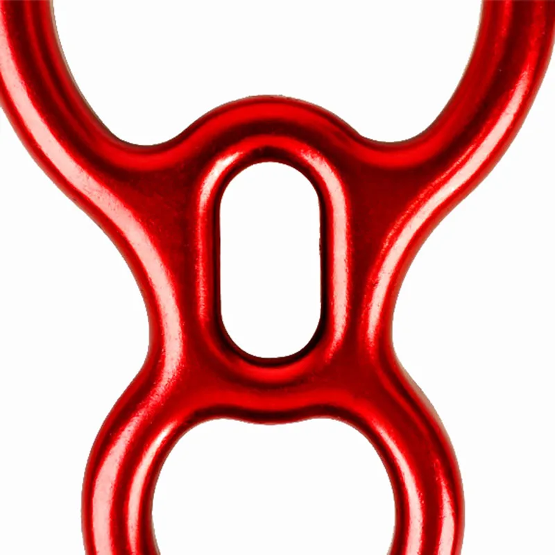 Descenders Outdoor 40KN 8 Ring Ox Horn Hoop Slow Descent Devices Climbing Downhill Protective Abseiling Mountaineering Equipment