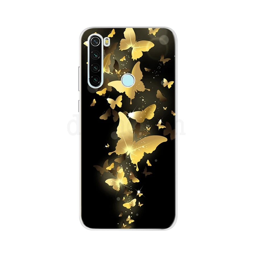 Чехол для Xiaomi Redmi note 8, силиконовый мягкий чехол из ТПУ с рисунком для телефона Xiaomi Redmi note 8t 6,3 'note 8 pro Fundas Coque bumper