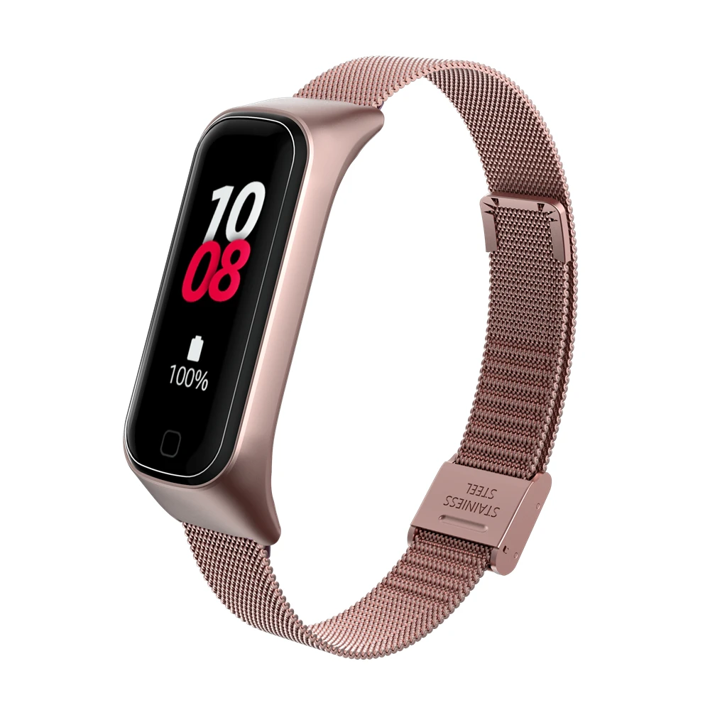Strap For Samsung Galaxy Fit2 R220 Watch Band Bracelet Wrist Strap Replacement Metal Stainless Steel Strap ForGalaxy Fit 2 Hot S