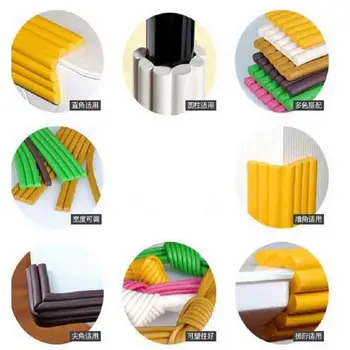 

1PC 2m Baby Safety Bumper Table Desk Edge Guard Strip Home Cushion Guard Strip Protection Children Bar Strip Soft Thicken Bumper