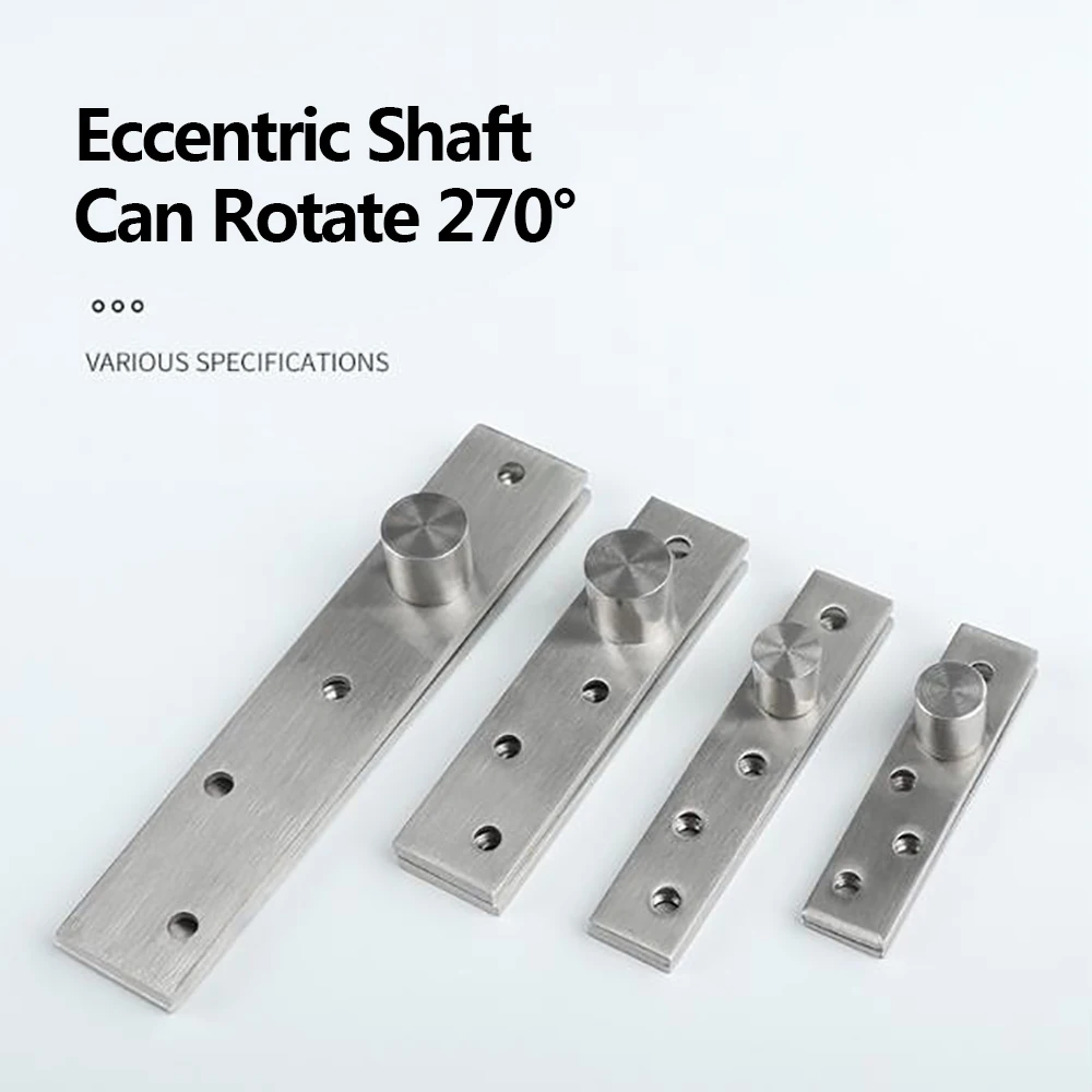 270 Degree Rotation Axis 75/100/150mm Stainless Steel Up and Down Doors Rotating Hinges Location Shaft Hidden Pivot Hinge