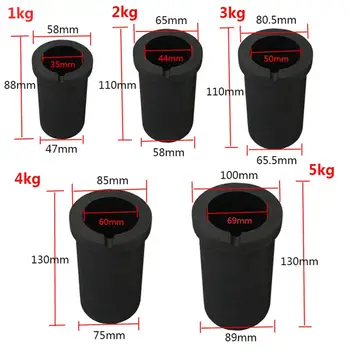 

1-3KG Graphite Crucible/ Quartz Sheild Melting Metal Gold Silver Copper Tool