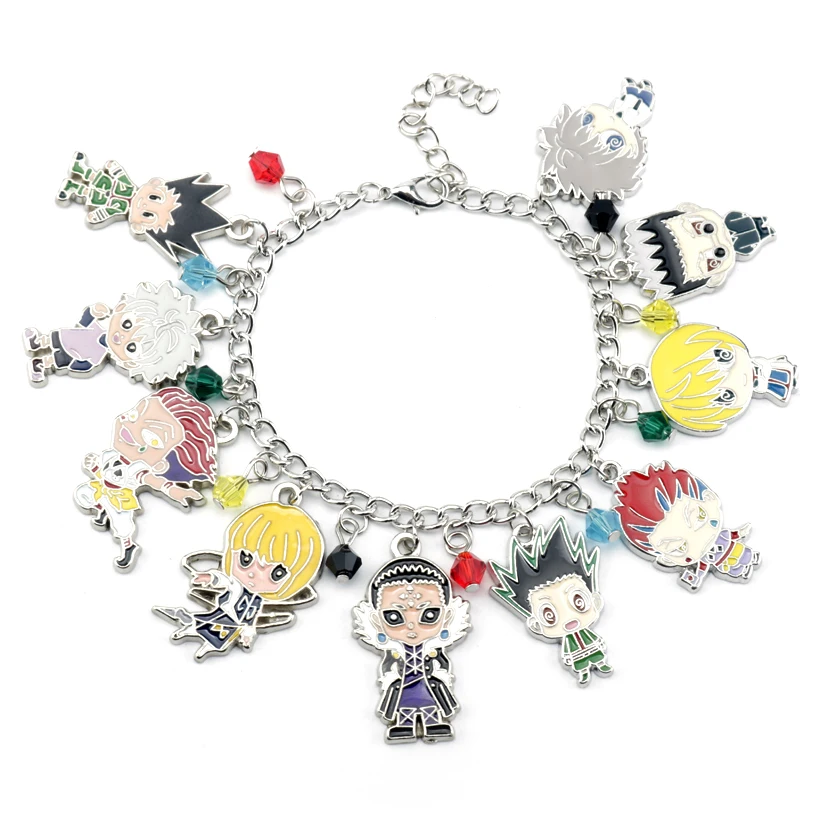 Горячая Распродажа аниме охотничий шарм браслеты Гон Фрикс Killua Zoldyck Kurapika Hisoka