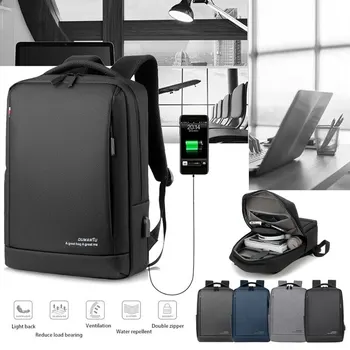 

Litthing 15.6 Inch Men's Travel Backpack With USB Charging Port Computer Bags Business Laptop Backpacks Male Mochila School Bag