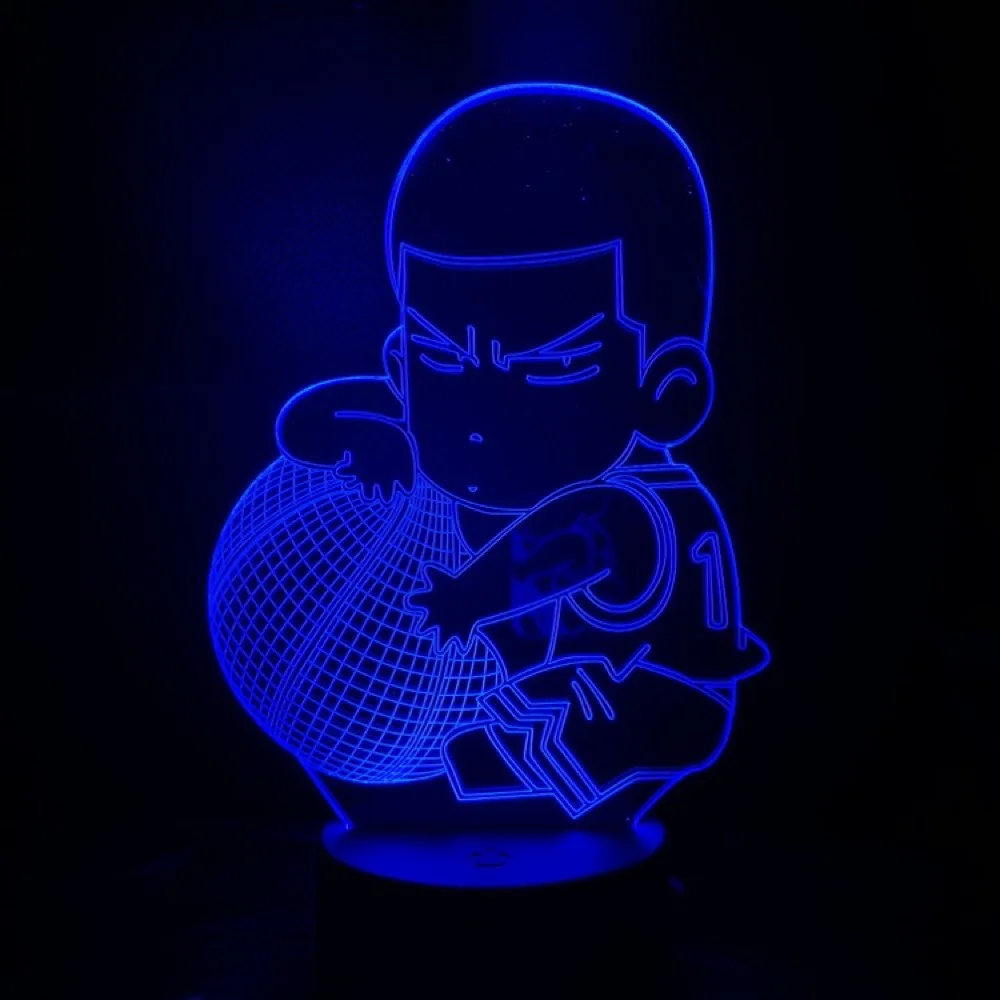 SLAM DUNK Sakuragi Hanamichi детский Ночной светильник светодиодный сенсорный датчик для спальни декоративный светильник праздничный подарок 3D ночник USB