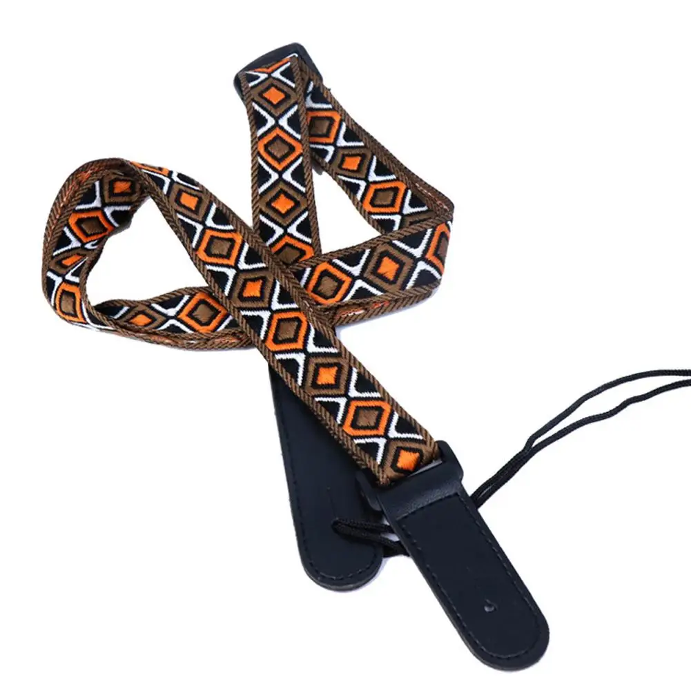 Electric Guitar Strap National Style Belt with Slanting Studs for Acoustic Bass Ukulele Shoulder | Спорт и развлечения