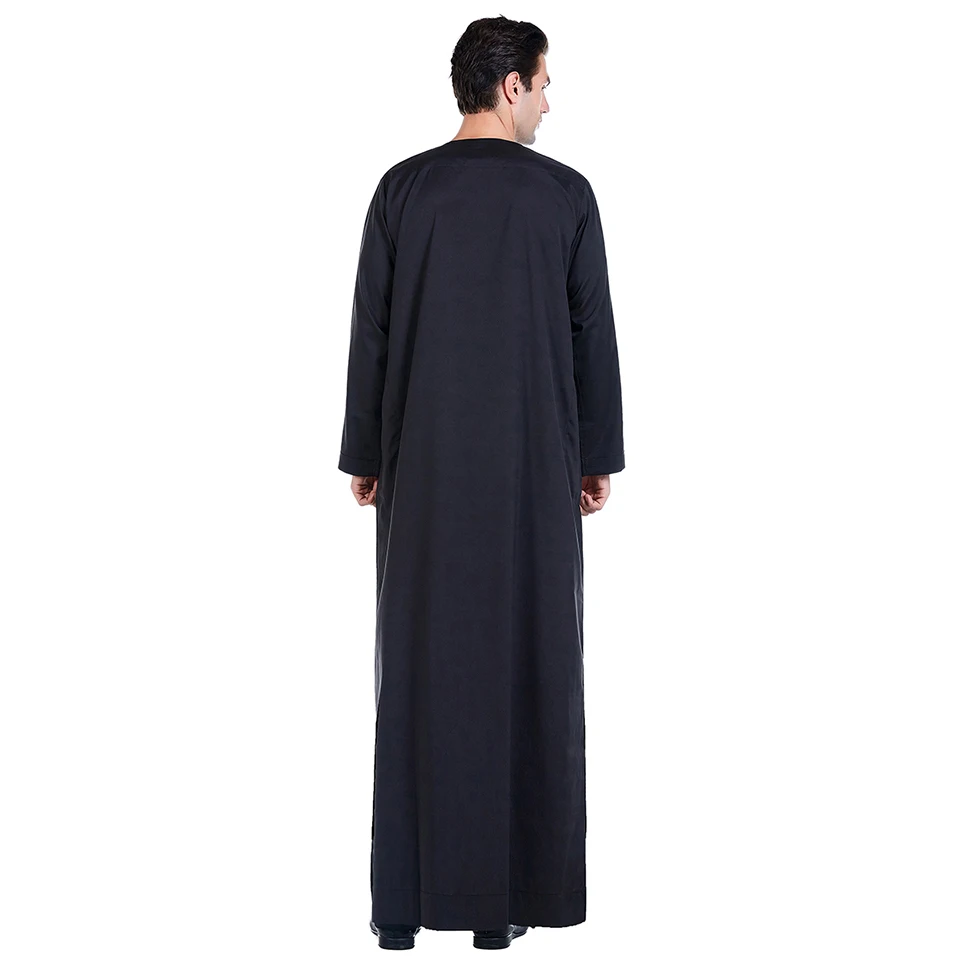 Wechery Muslim Caftan Kaftan for Men Islamic Clothing Jubba Plus Size Long Sleeve Big Size Prayer Clothed