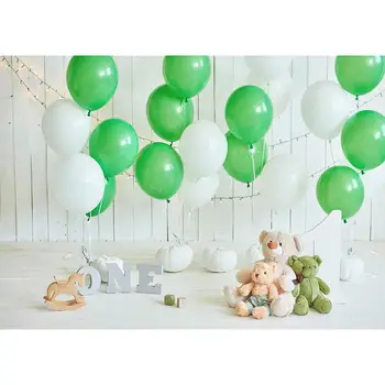 

Balloons Toy Bear Decorate Photography Background Vinyl Cloth Backdrop Photo Studio for Children Baby 1 Birthday Party Photocall