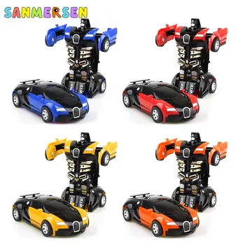 

Transformation Robot Car Toys Deformation Robot Action Figures Toy Plastic Car Toys for Boys Inertia Vehicle Model Kids Gifts