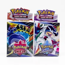 Новинка, Покемон, карточная игра, меч, щит, коллекция, сияющая коробка, GX, флеш-карты, энергетический тренажер, Tag Team, 25 шт., игрушки для детей