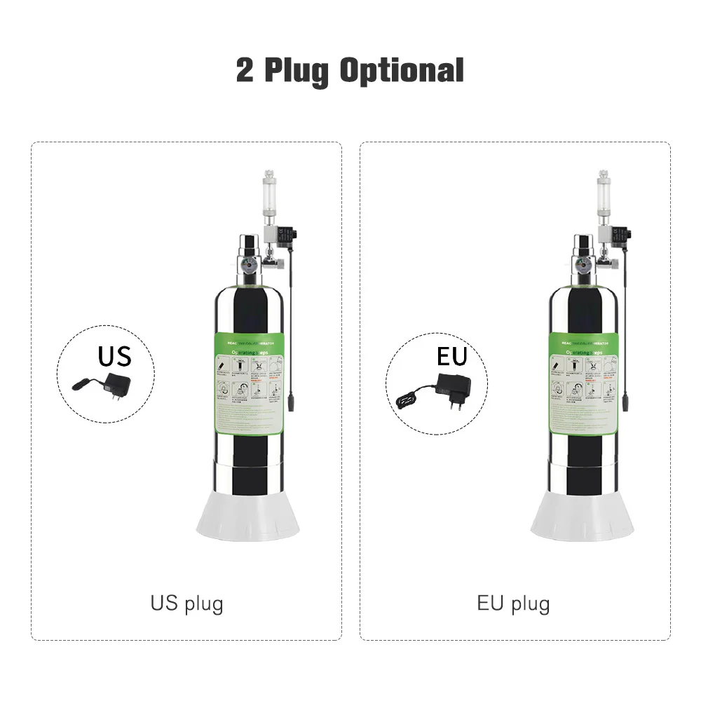 2L Aquarium CO2 Generator System CO2 Cylinder Generator System with Solenoid Bubble Diffuser Aquarium accessories Diffuser co2