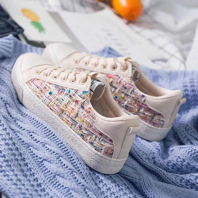 

Firelight Lighting White Jet Machine Women's Clothing Store Vulcanize Shoes Leisure Shoes Women's Shoes 2019 Women's Shoes