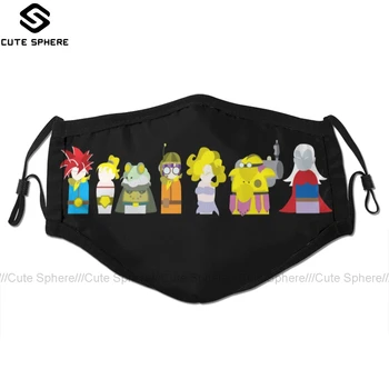 

Chrono Trigger Mouth Face Mask Trigger Guys Facial Mask Funny Fashion with 2 Filters for Adult