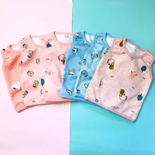 Детский бархатный жилет, Детский Теплый жилет с рисунком, детский осенне-зимний жилет для малышей