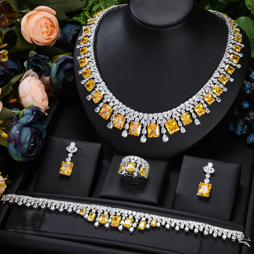 

GODKI Luxury Princess 2PCS Tassels Statement Jewelry Set For Women Wedding Party Full Cubic Zircon Dubai Bridal jewelry Set Gift