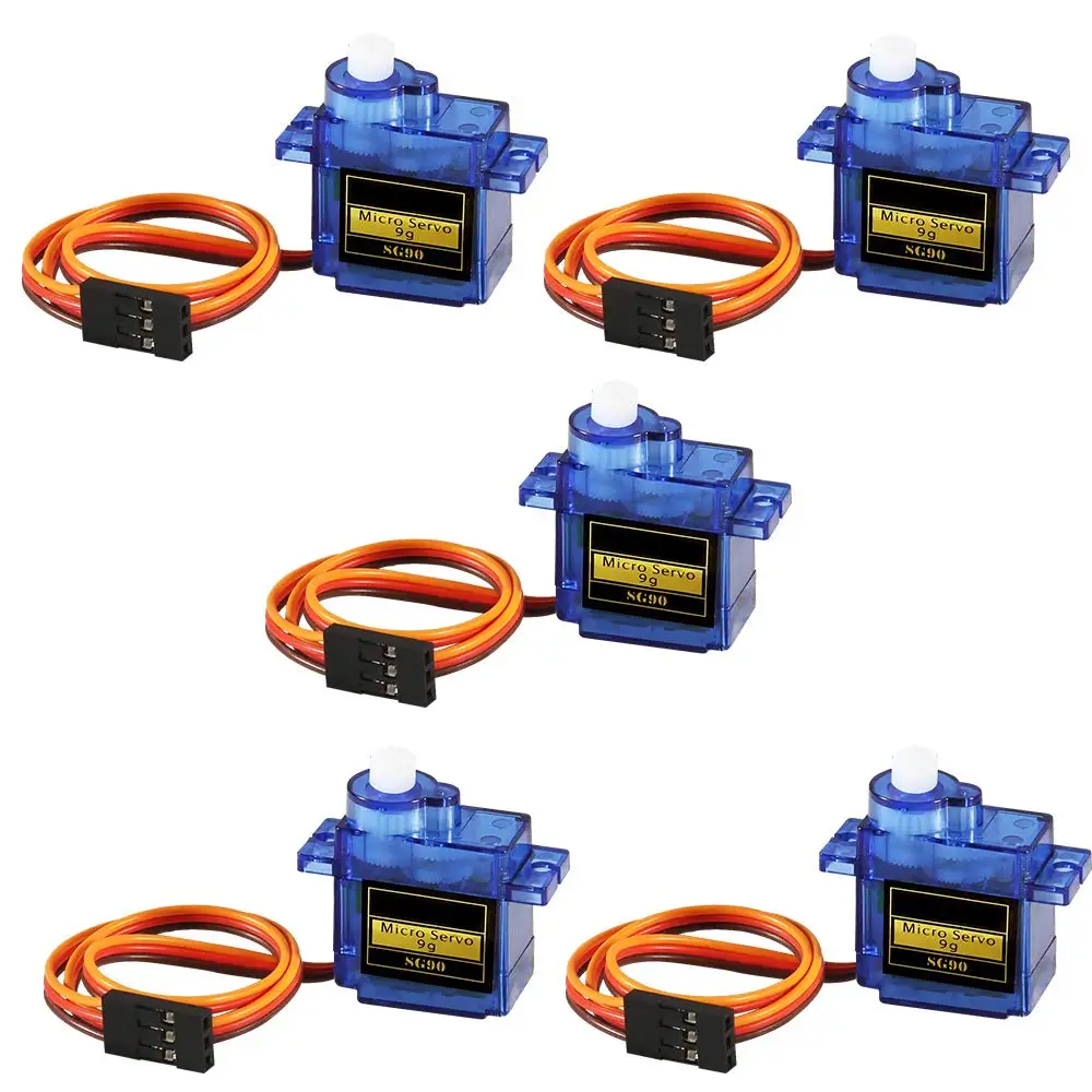 

SG90 Micro Servo Motor Mini Servo SG90 9g Servo Kit for RC Helicopter Airplane Car Boat Robot Arm/Hand/Walking Door Lock Control