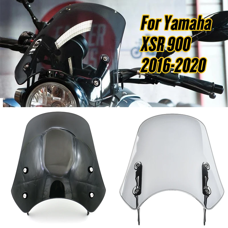 Xsr900 Parabrezza Parabrezza Per Yamaha Xsr 900 2016 2017 2018 2019 2020 Moto Deflettori Del Vento Flusso D'Aria Zanzariera Pare-Brise