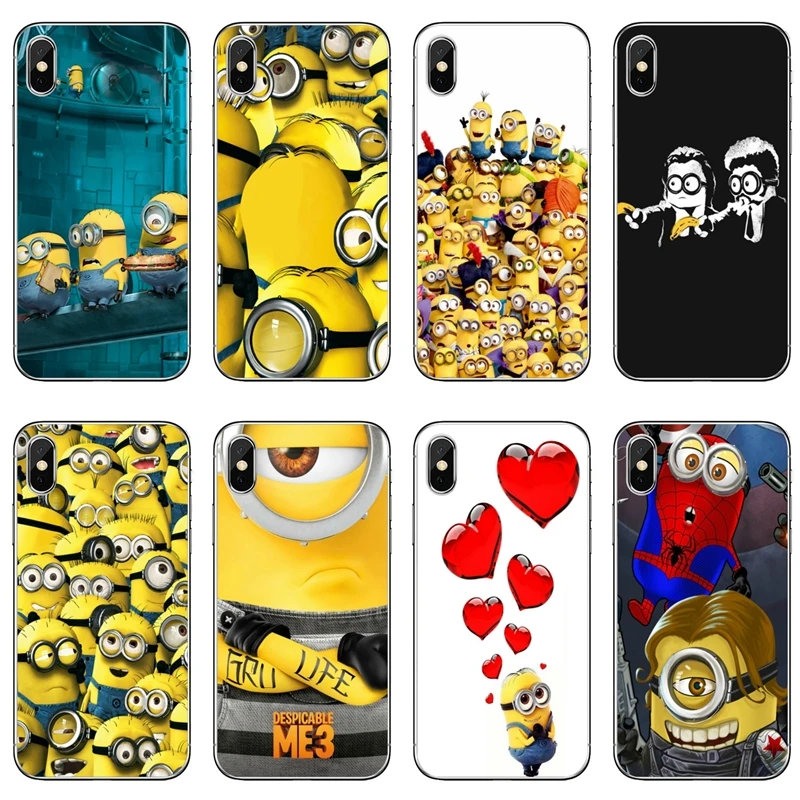 Для huawei mate 20 10 9 P30 P20 P10 P9 pro Lite P Smart plus прозрачный чехол с миньонами фильмы милые