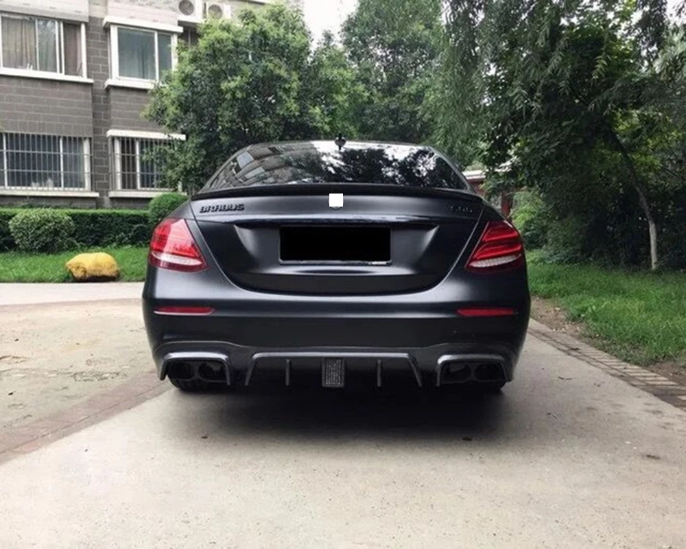 Для Mercedes-Benz E-Class W213 E200 260 300L Barbos углеродное волокно передняя губа задняя губа хвост ветер лезвие хвост горло