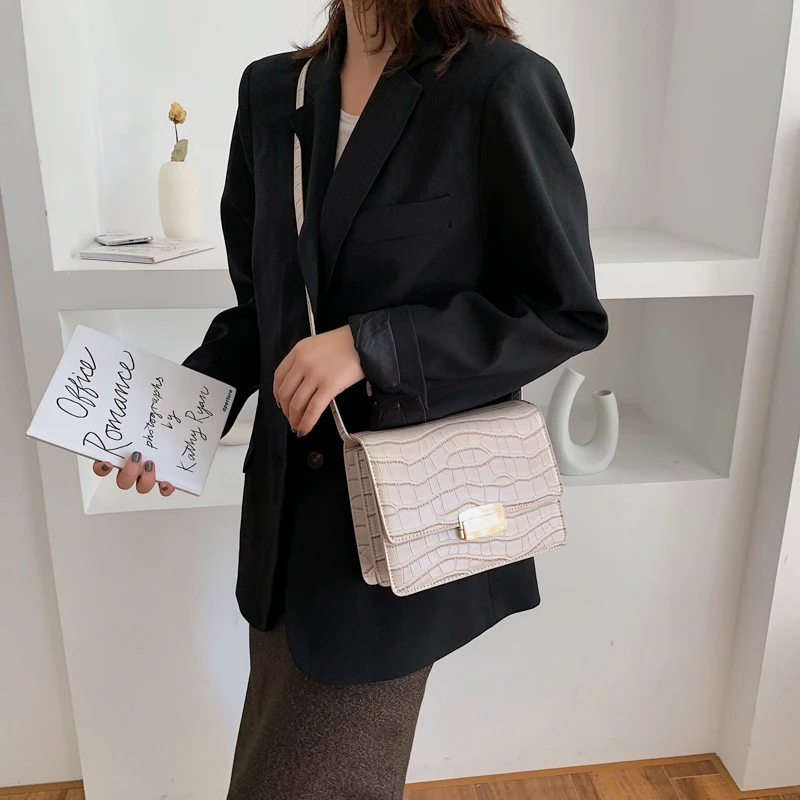 Маленькие сумки через плечо из искусственной кожи с каменным узором для женщин, сумки через плечо, женские дорожные сумки и кошельки