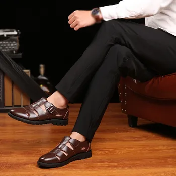 

Nice New Man Shoes Summer Men Hollow Hole Casual Cover Heel Soft Sandals Breathable Casual Trend Set Of Feet Cool Shoes
