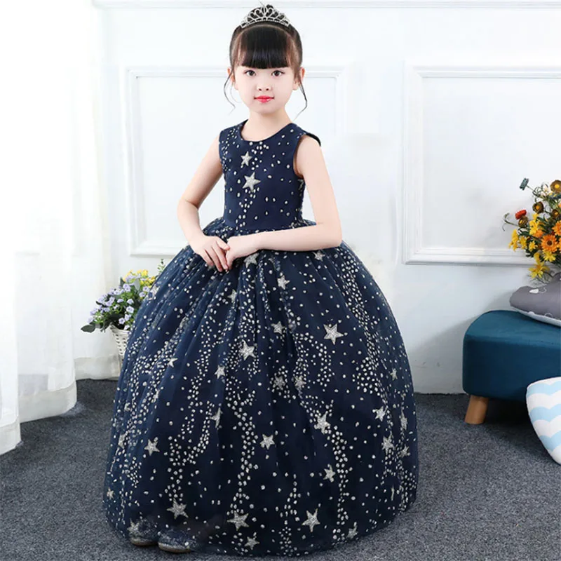 Г., высокое качество, вечернее платье с цветочным узором для девочек на свадьбу платье принцессы для первого причастия костюм для малышей бальное платье, vestido