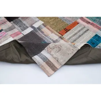 

256x350 Cm Multicolor Handmade Rugs Patchwork Rug-8x11 Ft