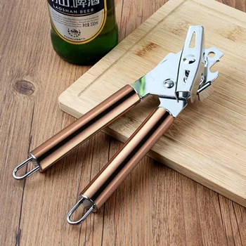 

AOOSY Multifunction Rose Gold Can Opener Ergonomic Manual Opener Side Cutting Safe Can Opener Kitchen Gadgets for Jars Canisters