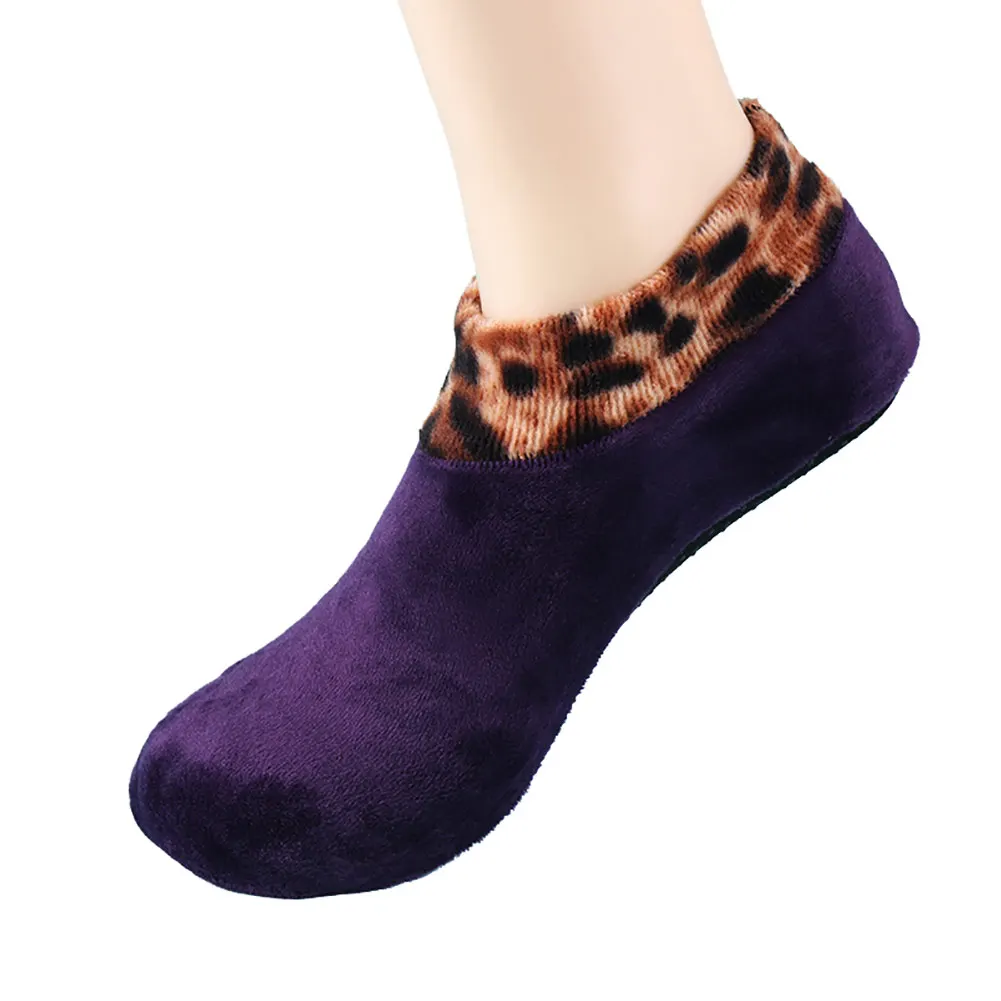 Высокое качество Мужские и женские утепленные зимние теплые носки нескользящие домашние мягкие Повседневные тапочки чулочно-носочные изделия MD99 - Цвет: 10
