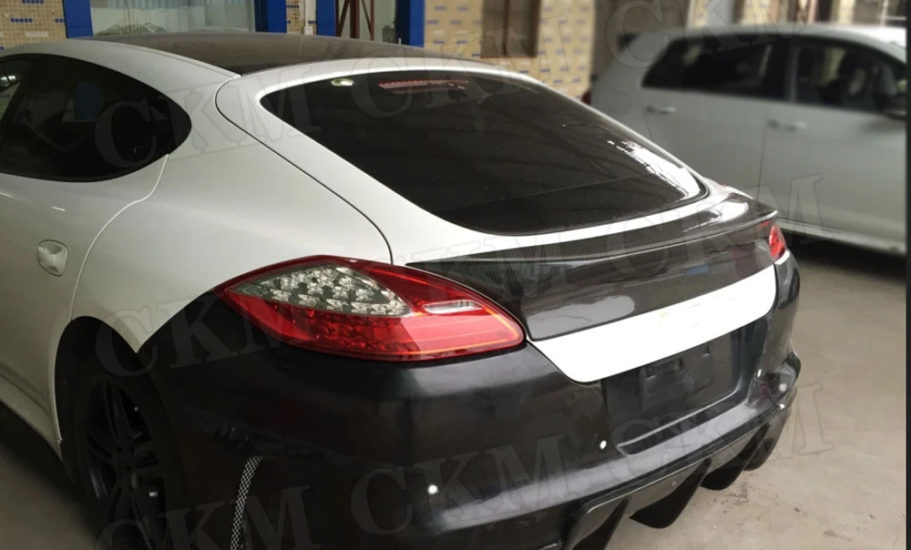 Задний спойлер из углеродного волокна для Porsche Panamera S 970,1 спойлер 2009-2013 VRT Стиль FRP багажник загрузки отделка крылья стайлинга автомобиля